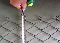 Konut 12 Ölçer Galvanizli Çelik Zincir Bağlantı Çiti / Zincir Bağlantı Kumaşı