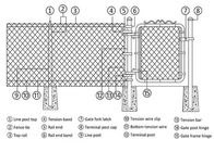 60x60mm Açılış Delikleri Paslanmaz Çelik Zincir Bağlantı Çit Kumaş Spor Oyun Alanı