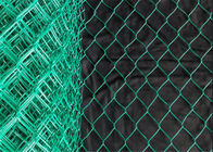 Elmas Şekli Yeşil Kaplamalı Zincir Bağlantı Çiti 50mm ila 70mm Açılış Boyutu