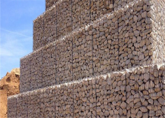 Bahçeler için Dekoratif Gabion Sepetleri, Yeşil Gabion Çitler Duvar Manzarası için