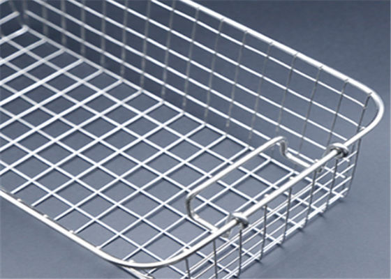 Tıbbi Cihaz Sterilizasyonu için SS304 Hasır Sepetler