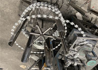 Zincir Bağlantı Elmas Örgü Çit için Hdg Bobin Çapı 500mm Jiletli Tel Concertina