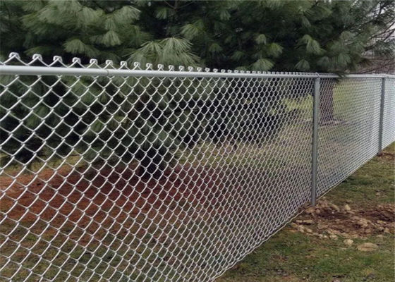 10 Ayar Pvc Kaplı Zincir Bağlantı Çiti Galvanizli Elmas Örgü Eskrim 50FT